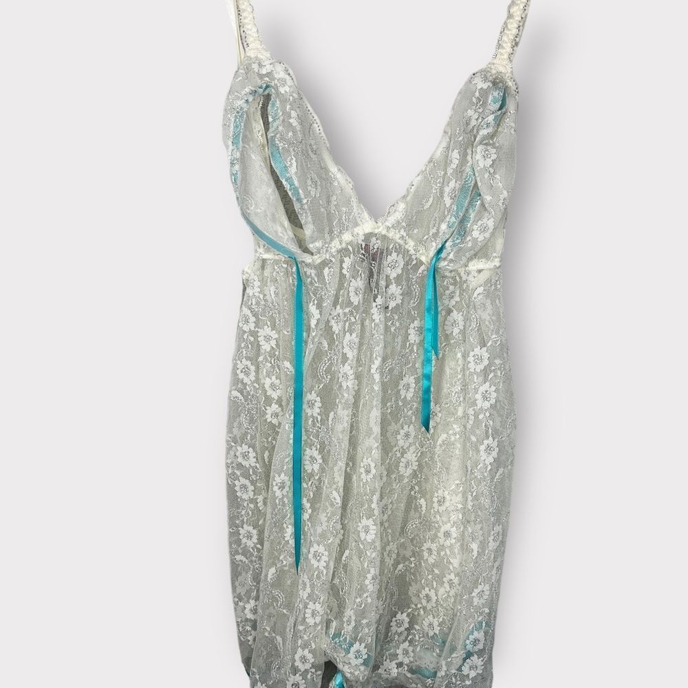 Victoria's Secret Sexy Little Things White Lace Babydoll Top - Women's Size S - Picture 4 of 7